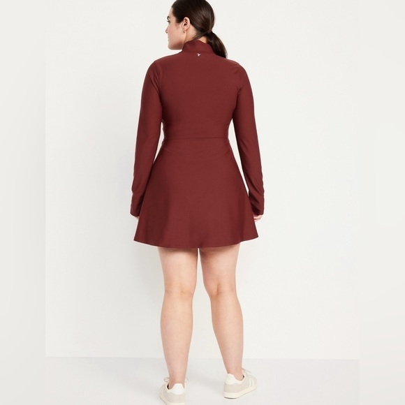 NWT! Old Navy Red Velvet PowerSoft Half-Zip Athletic Dress 💜 - Picture 5 of 11